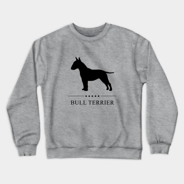 Bull Terrier Black Silhouette Crewneck Sweatshirt by millersye